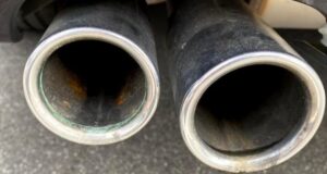 rust on exhaust pipe