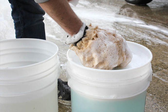 two bucket wash